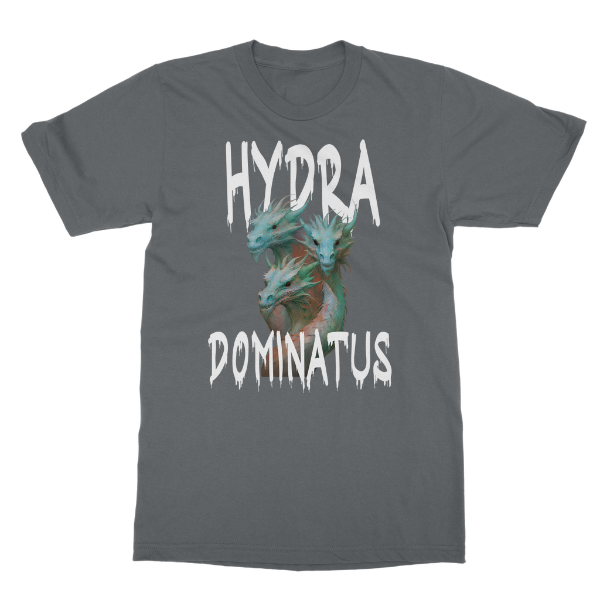 Hydra Dominatus T-Shirt Dark Grey colourway Flatlay