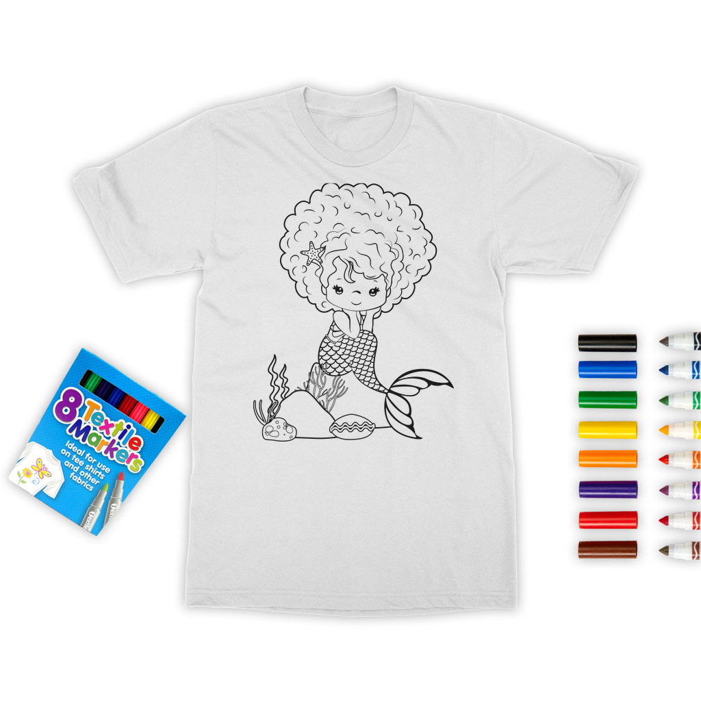 Mermaid Colouring T-Shirt