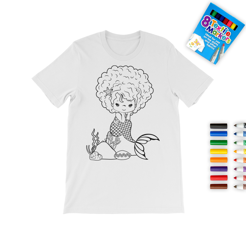 Mermaid Colouring T-Shirt