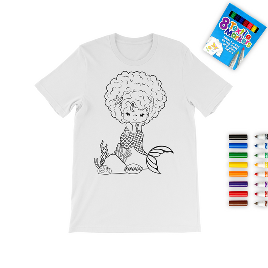 Mermaid Colouring T-Shirt