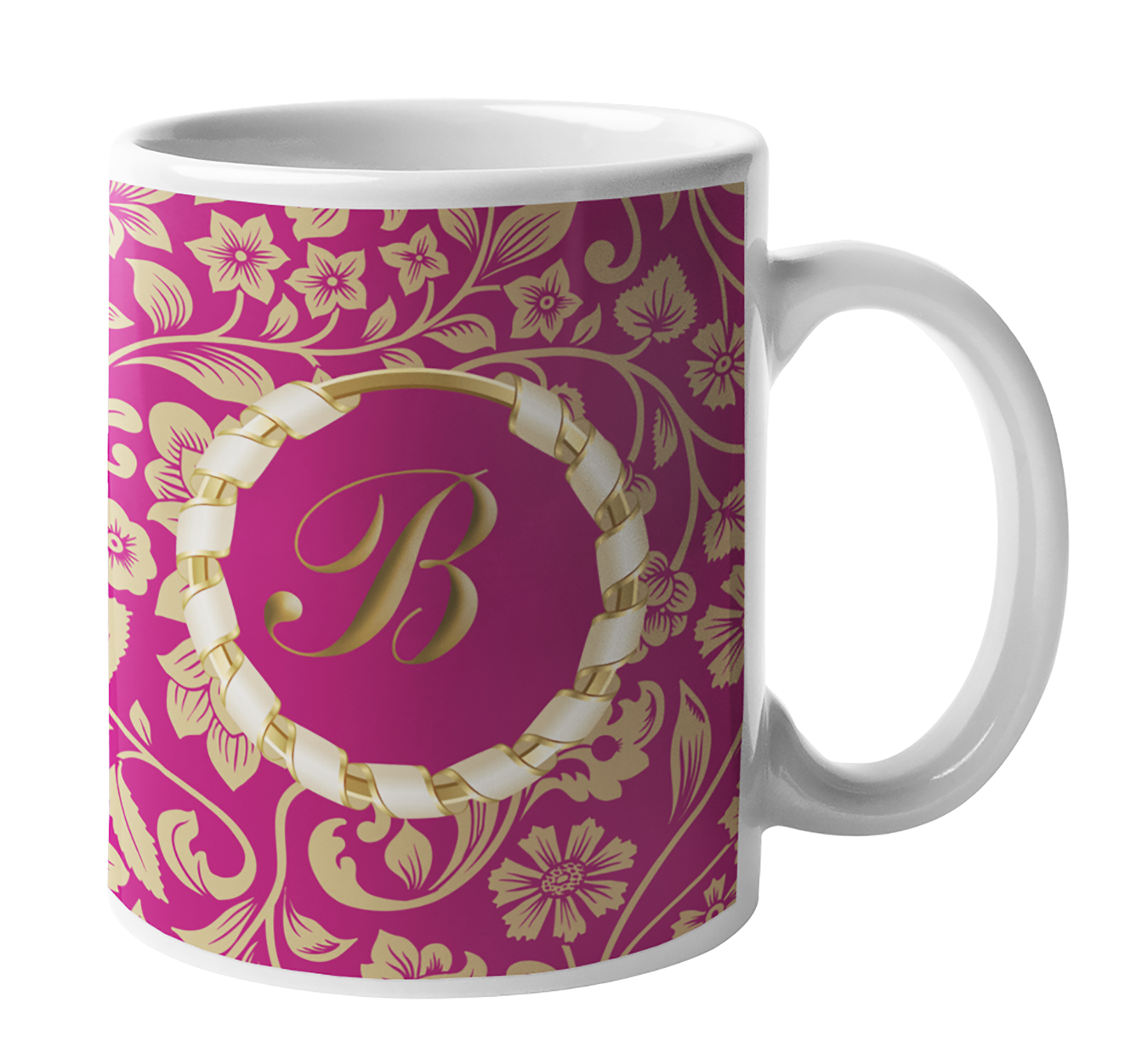 11oz Mug | Customise It | Gold Floral | Gift Idea