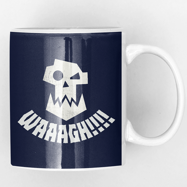 11oz Mug | Ork | WAAAGH | Blue | WH40K