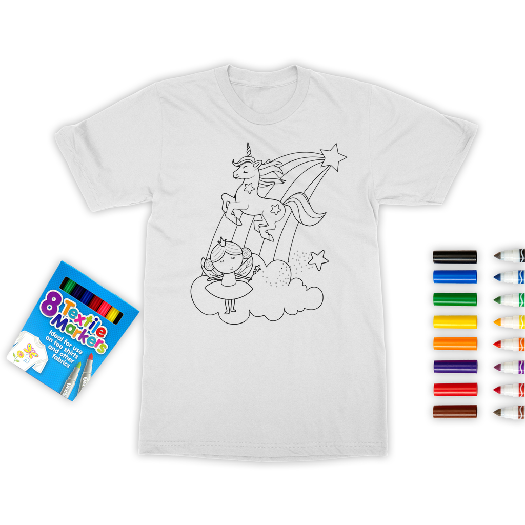 Christmas gift idea paint it yourself textile colouring tshirt