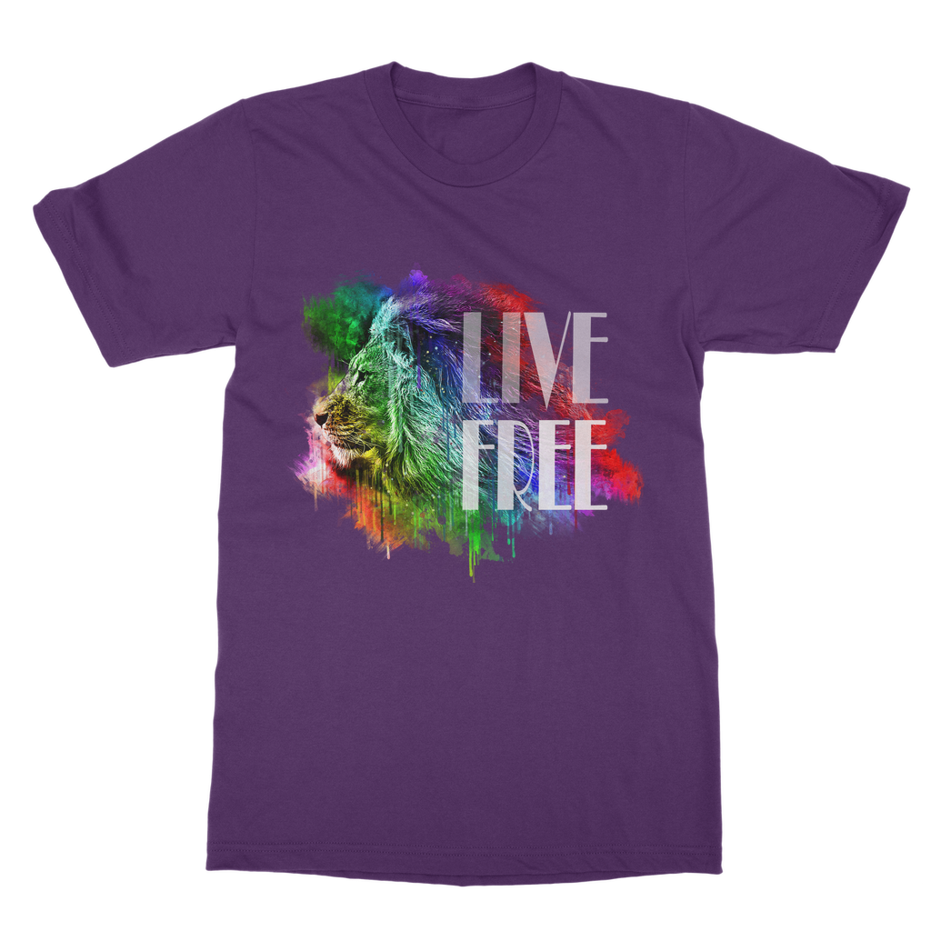 Adult T-Shirt | Classic | Live Free Lion | Unisex