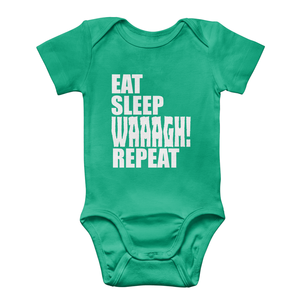 Baby Ork | Eat Sleep WAAAGH! Repeat | Bodysuit