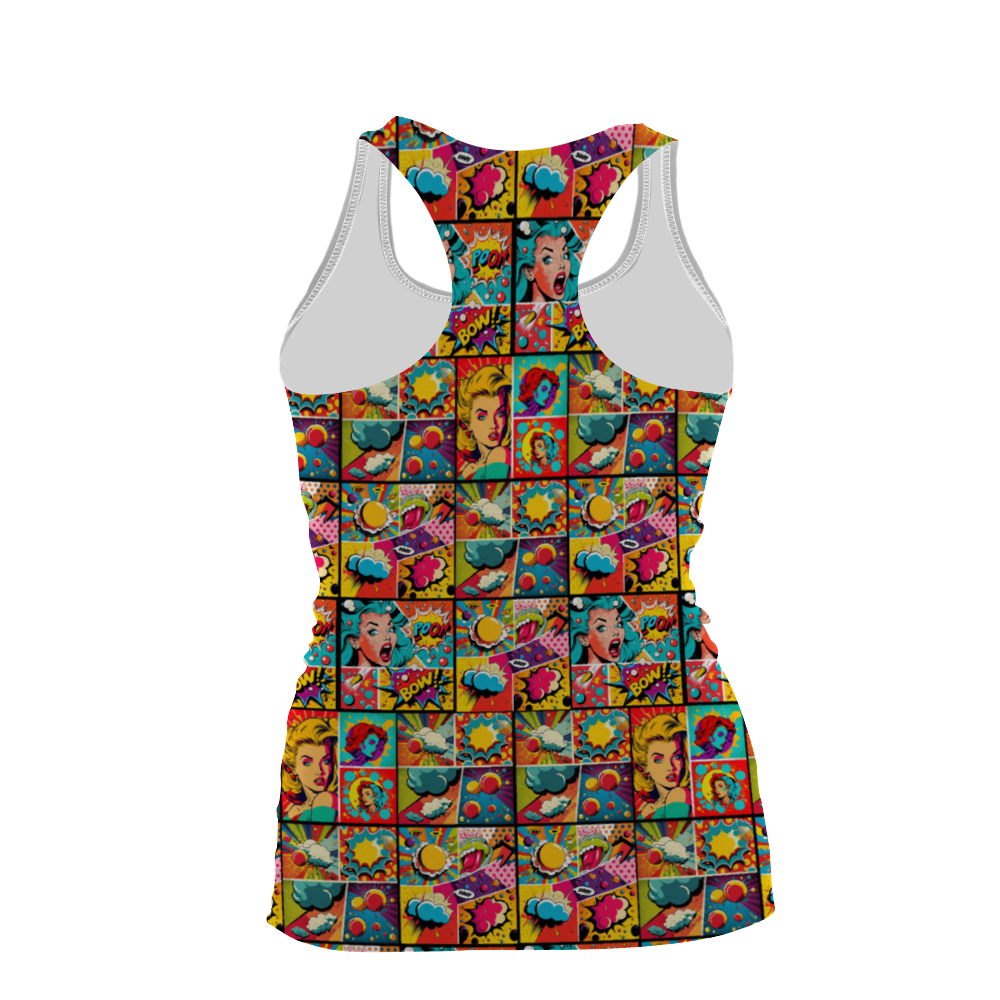 Custom Women's All Over Print Racerback Tank Top