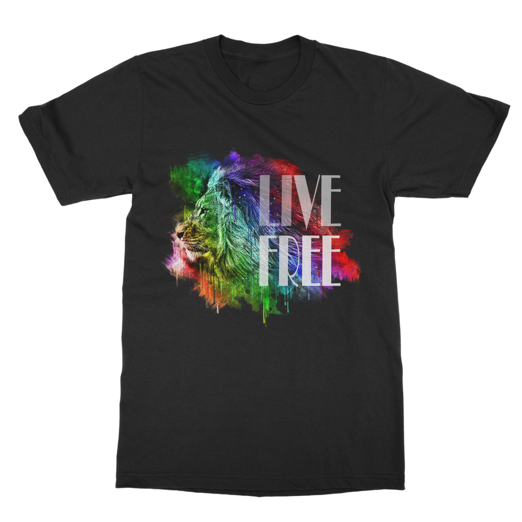 Adult T-Shirt | Classic | Live Free Lion | Unisex