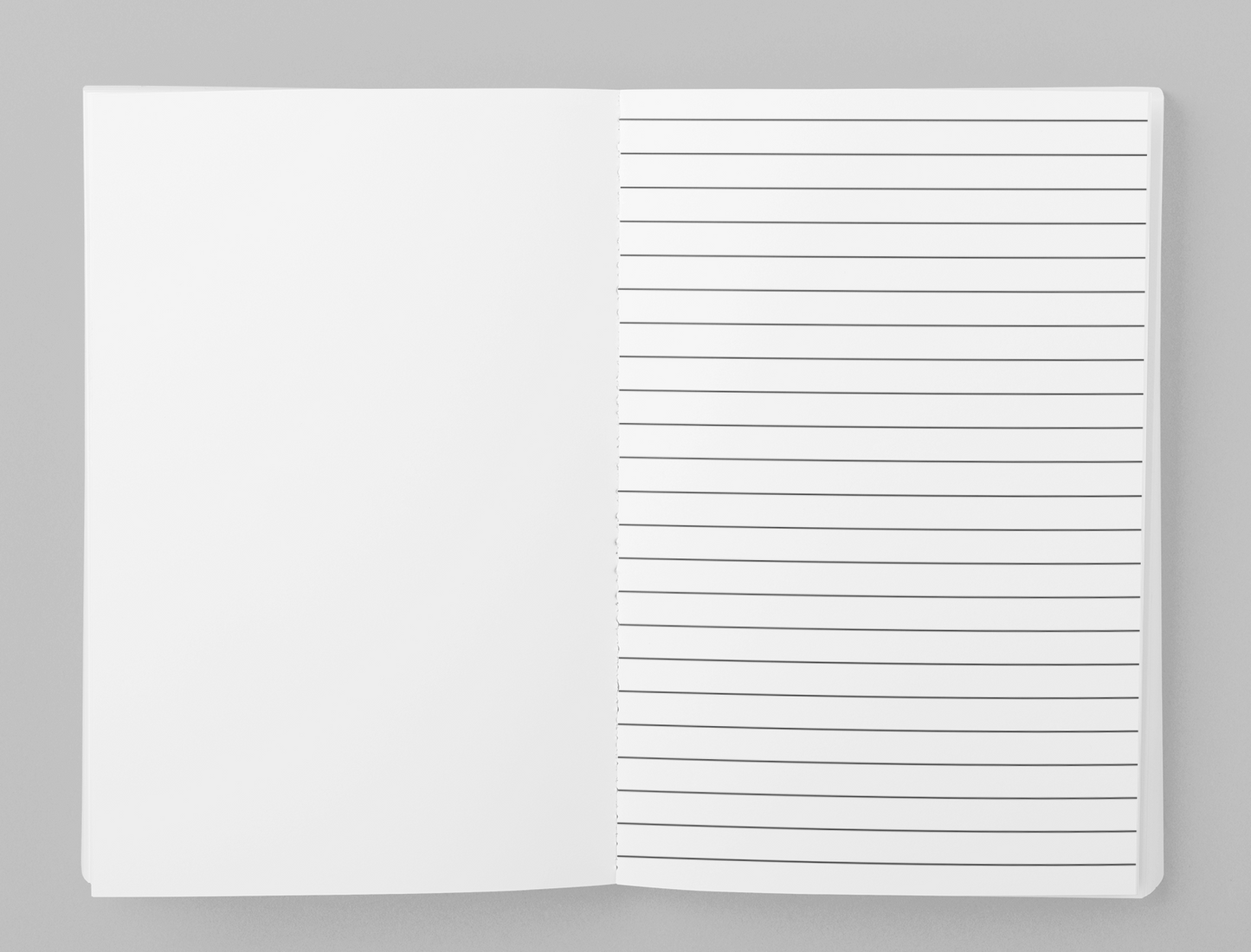 interior flat lay blank and lined pages battle notebook