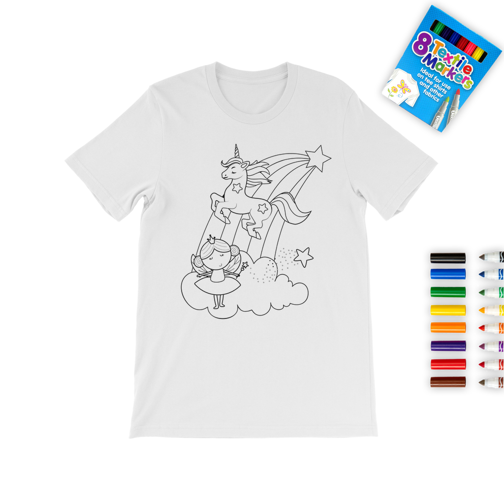 Christmas gift idea paint it yourself textile colouring tshirt