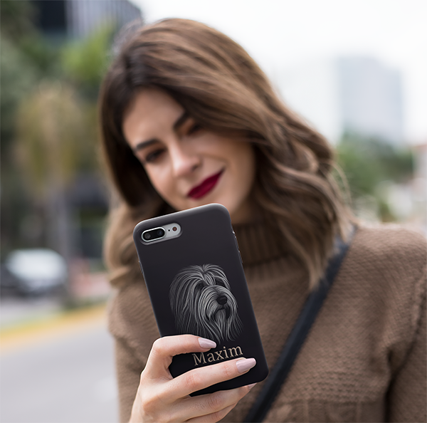 Customise It | My Furry Friend | Dog & Name | Mobile Phone Case