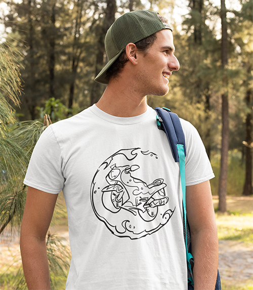 Colour It | Motorcycle | T-Shirt & Textile Pen Set