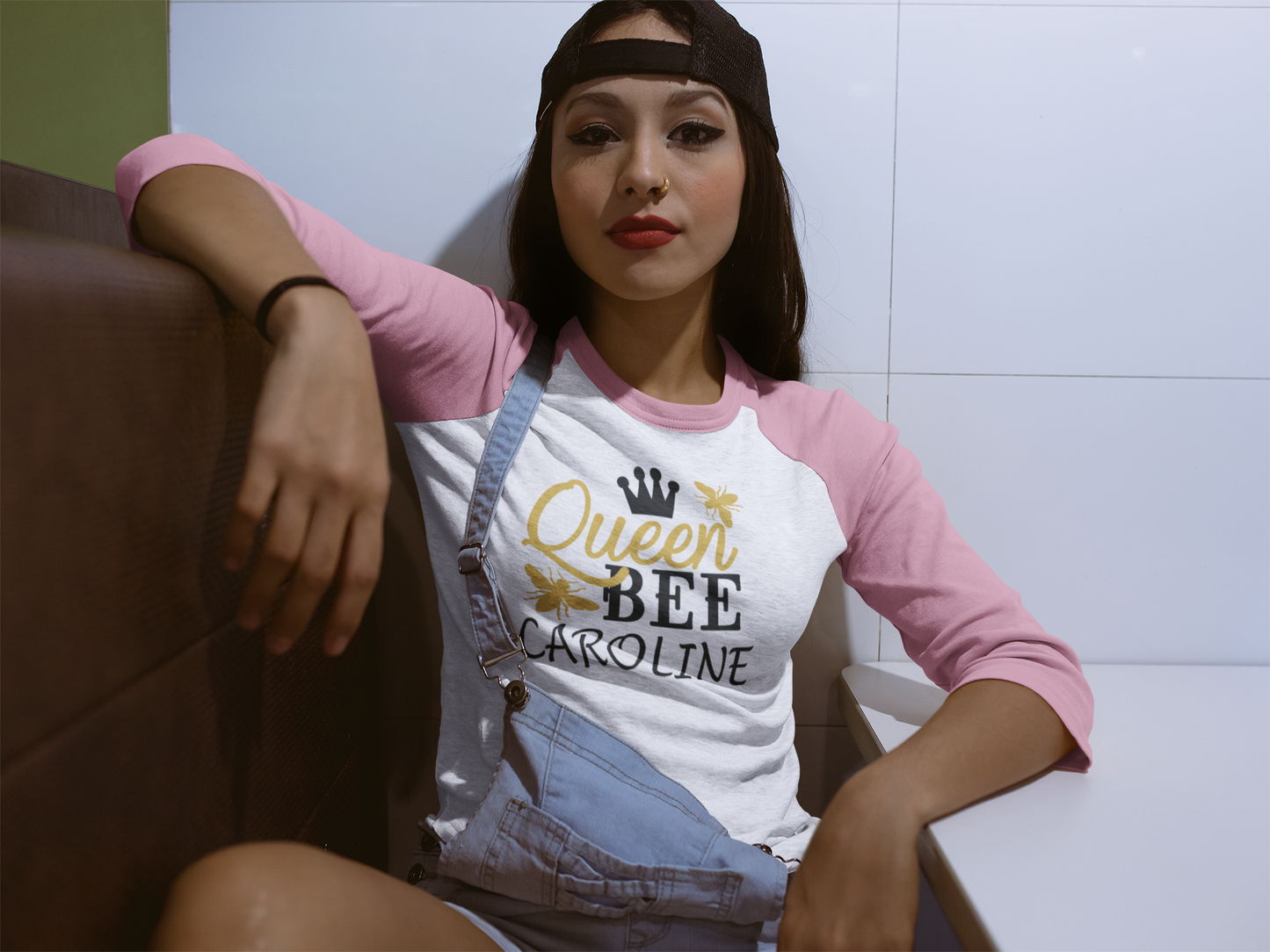 Customise It | Raglan Long Sleeve Shirt | Queen Bee