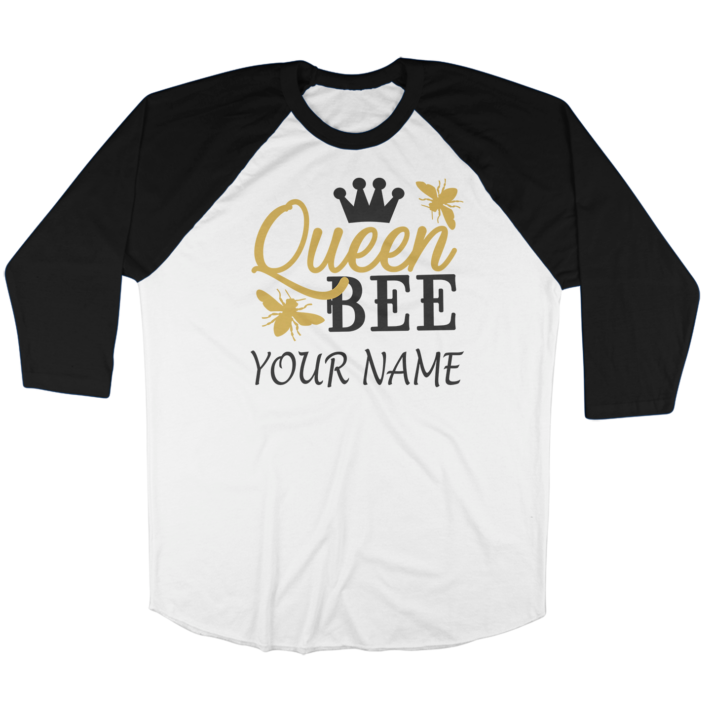 Customise It | Raglan Long Sleeve Shirt | Queen Bee