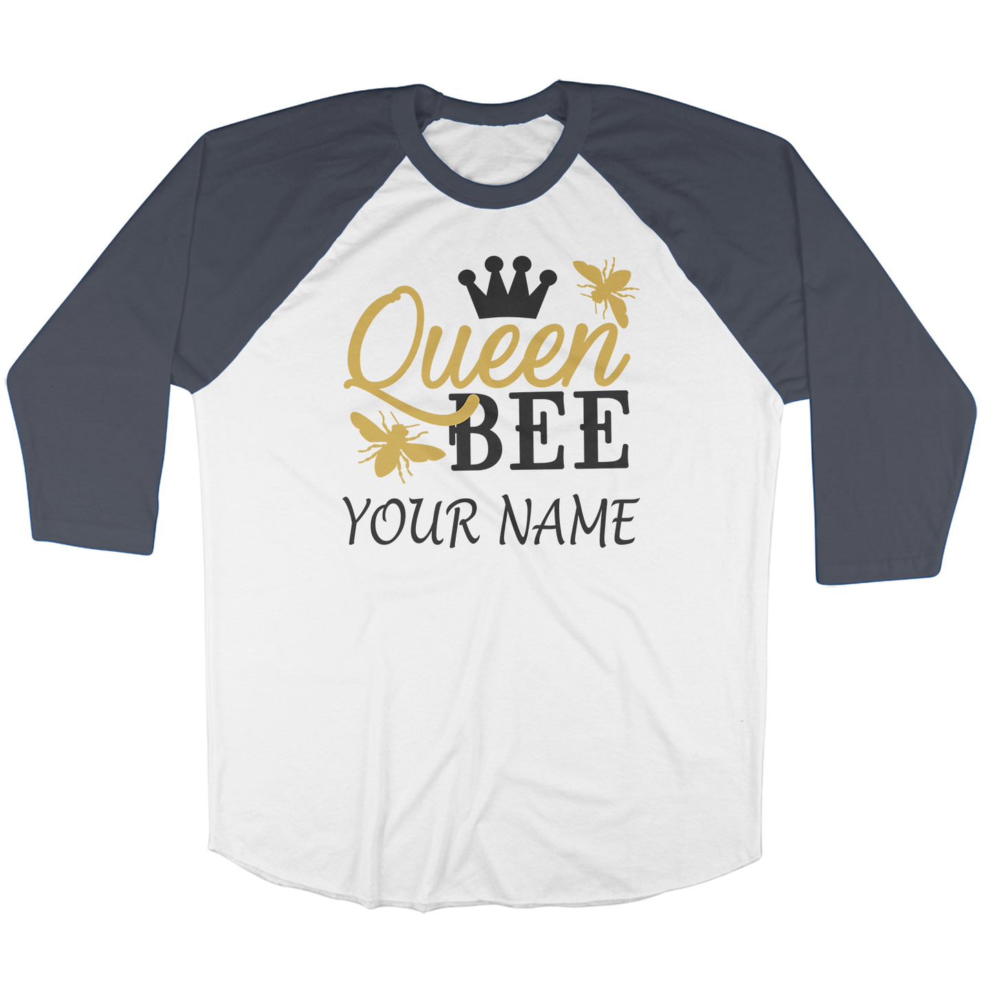Customise It | Raglan Long Sleeve Shirt | Queen Bee
