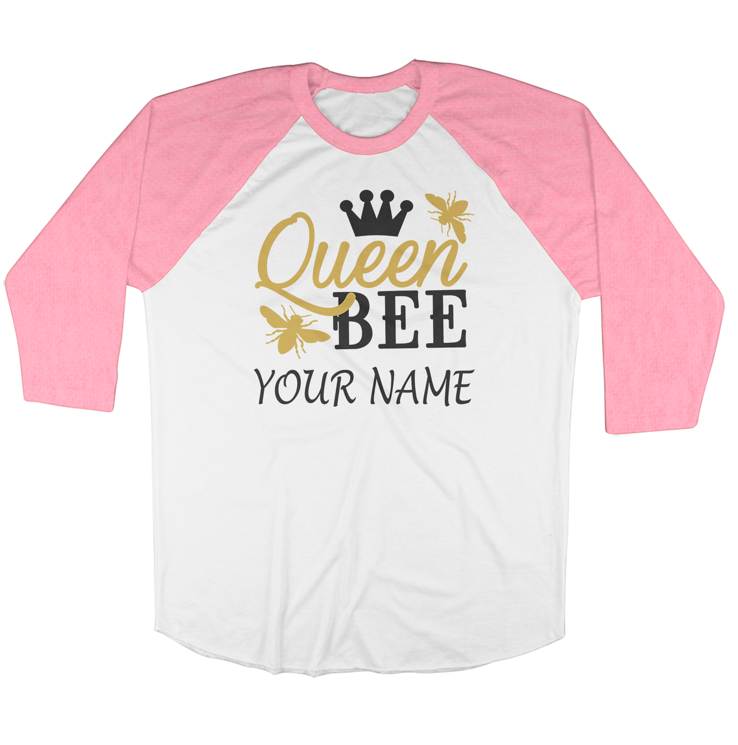 Customise It | Raglan Long Sleeve Shirt | Queen Bee