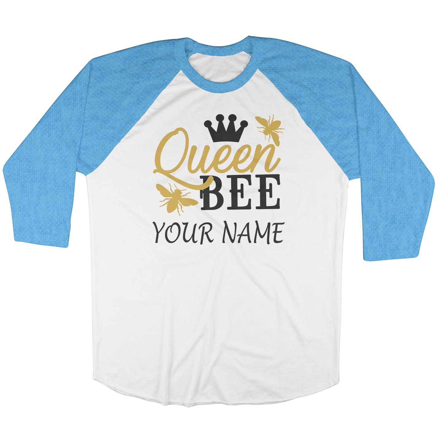 Customise It | Raglan Long Sleeve Shirt | Queen Bee