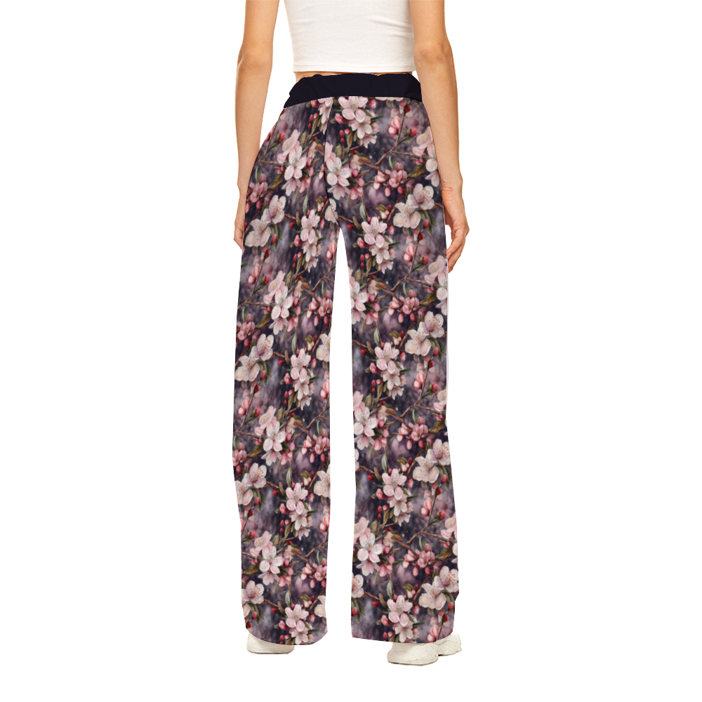 Custom Women Yoga Sweatpants Wide Leg Lounge Pants Joggers Pants