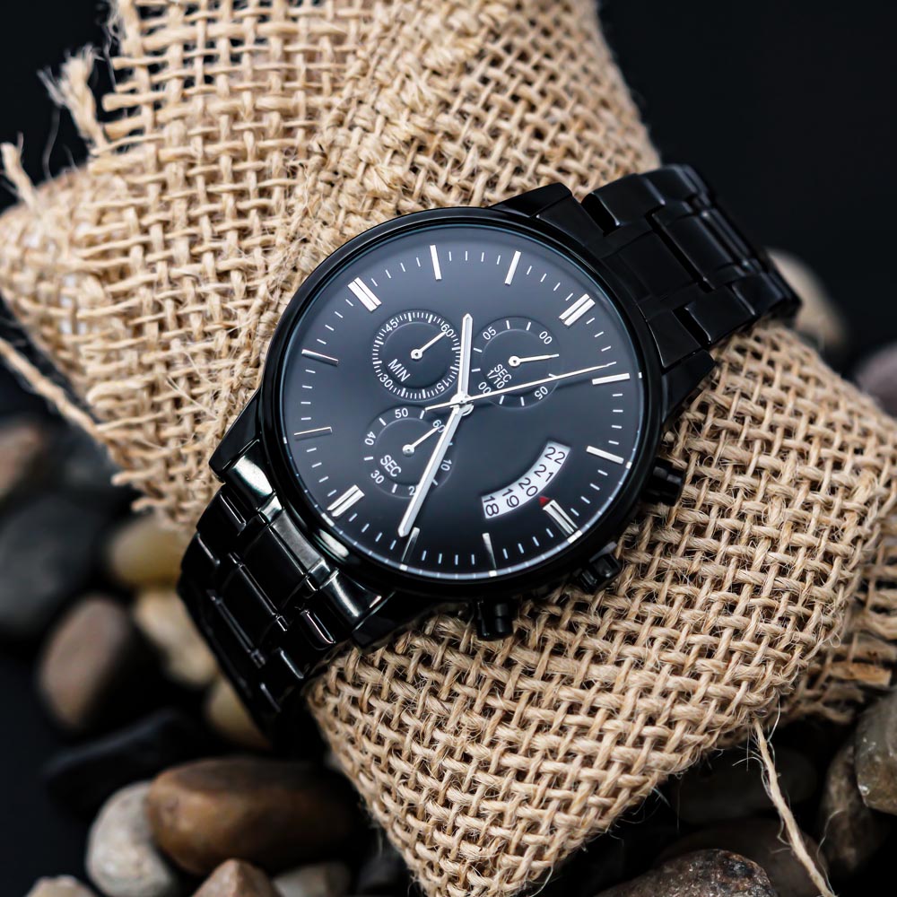 Engraved Watch - Husband My World Began