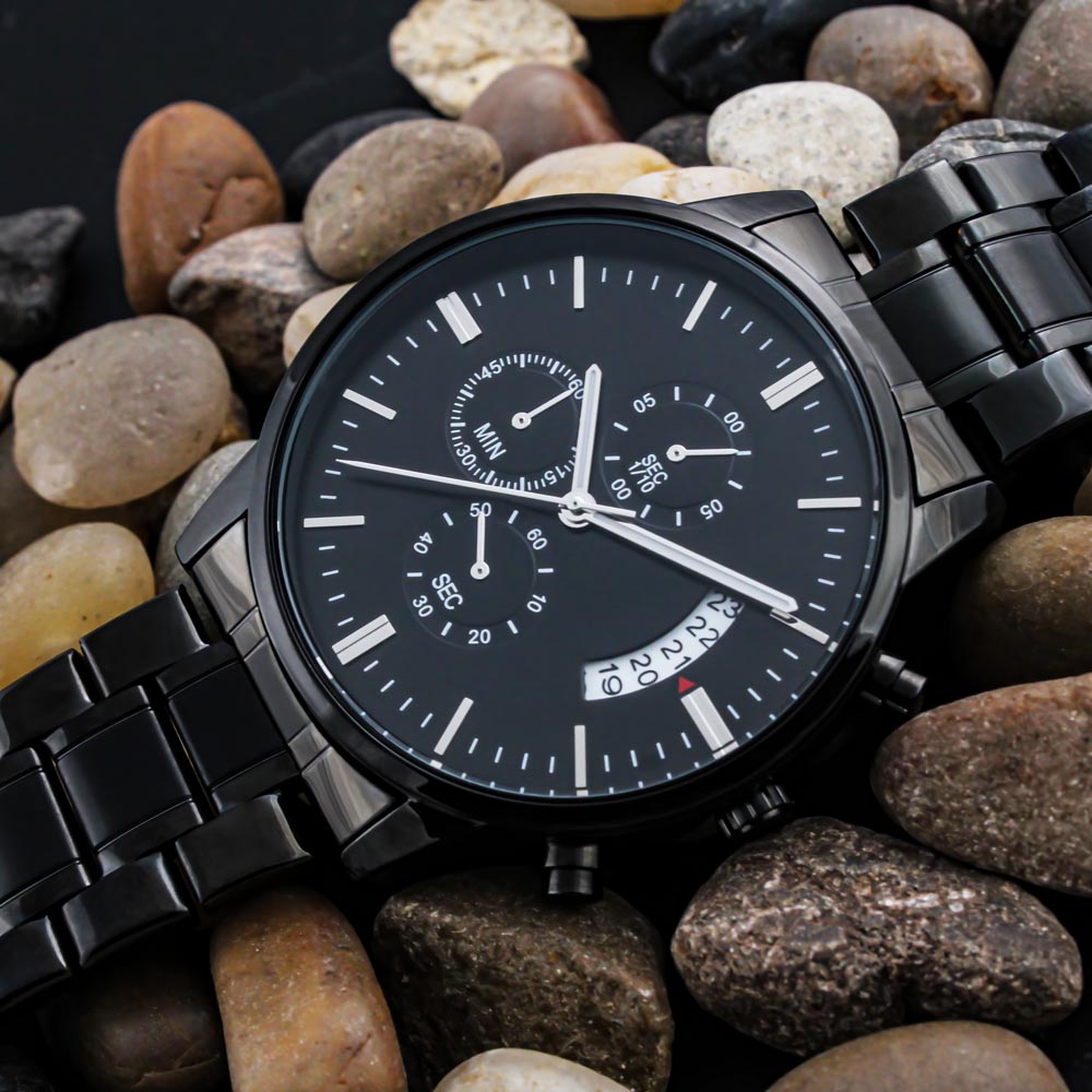 Engraved Watch - Husband My World Began