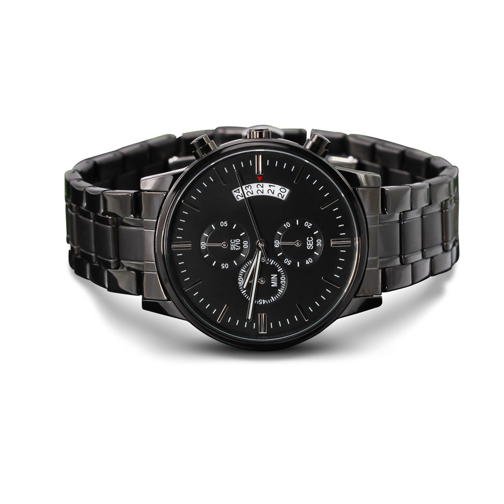 Engraved Watch - Husband My World Began