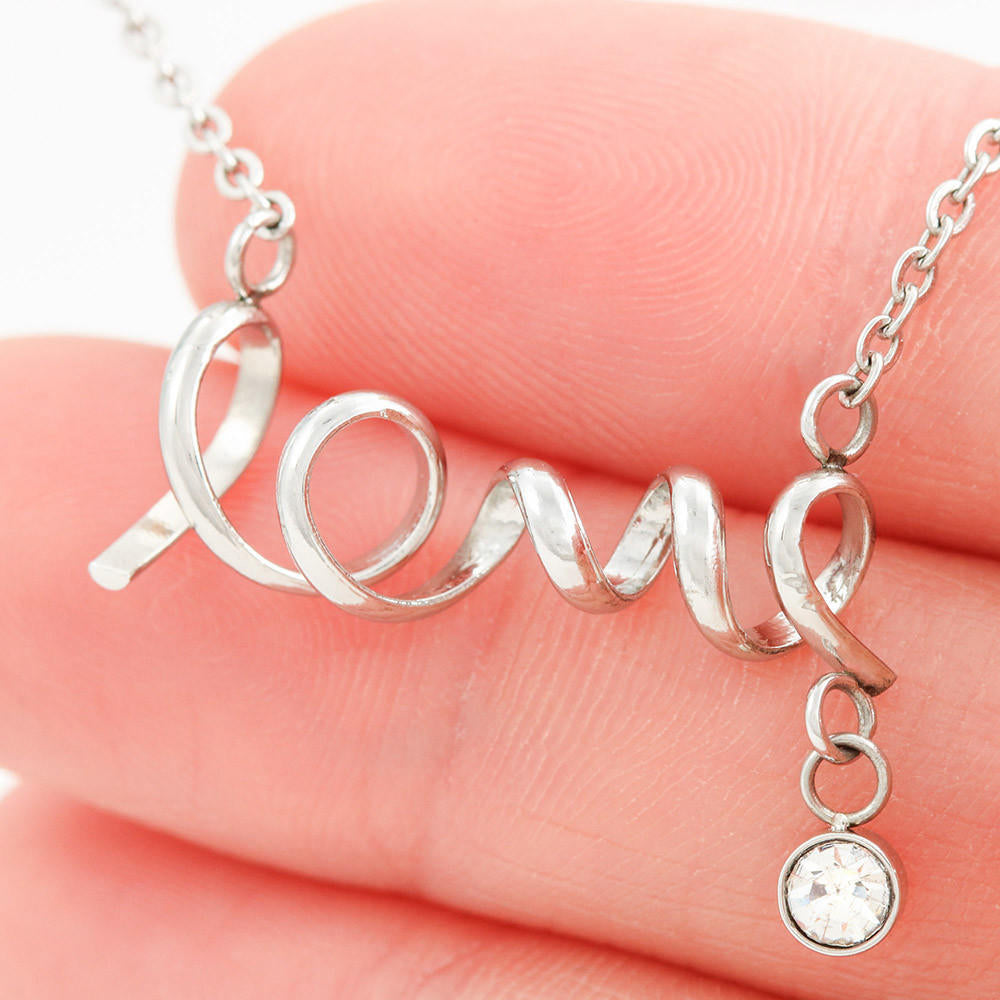 Pendant Necklace | Love My Wife | Word