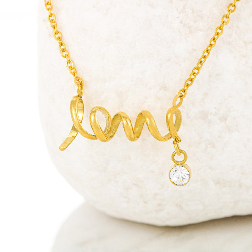 Pendant Necklace | Love My Wife | Word