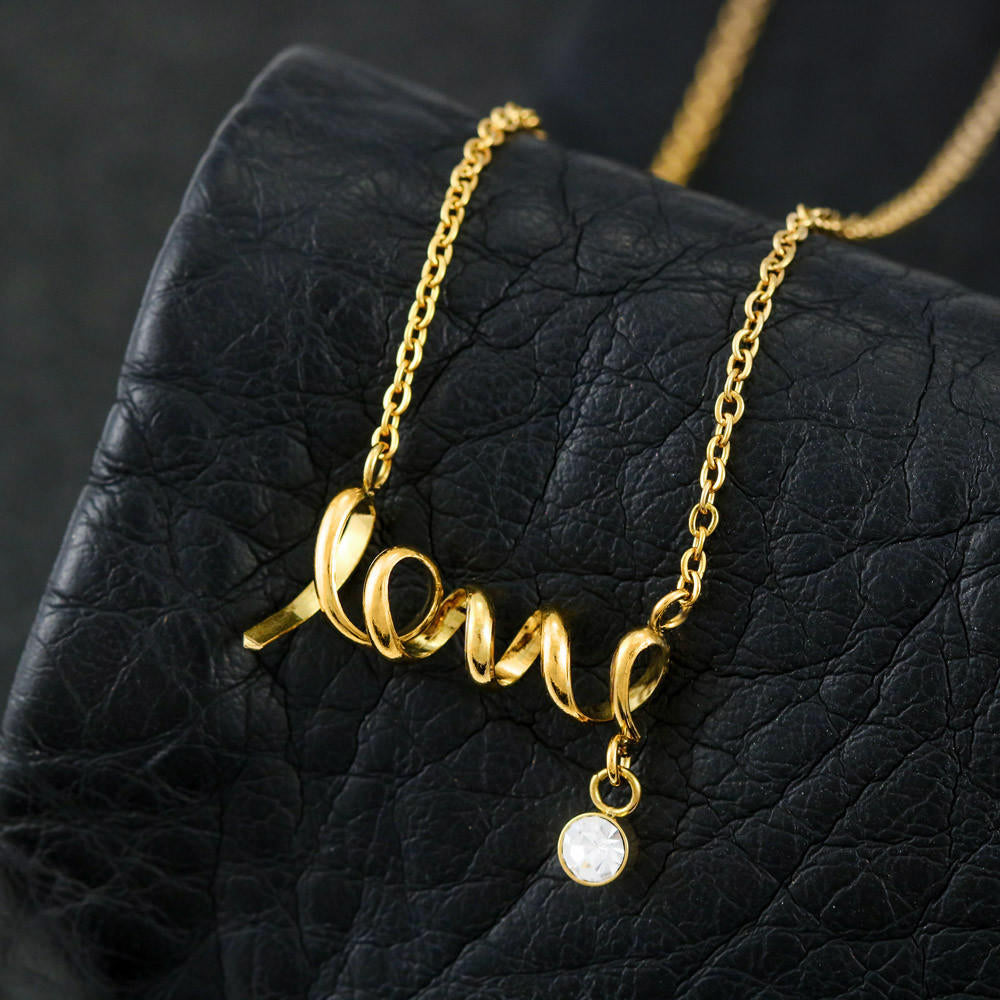Pendant Necklace | Love My Wife | Word