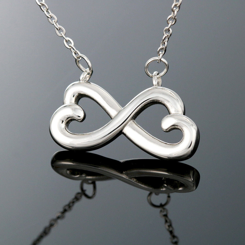 Daughter | Heart Infinity Symbol Pendant Necklace | Gift Idea