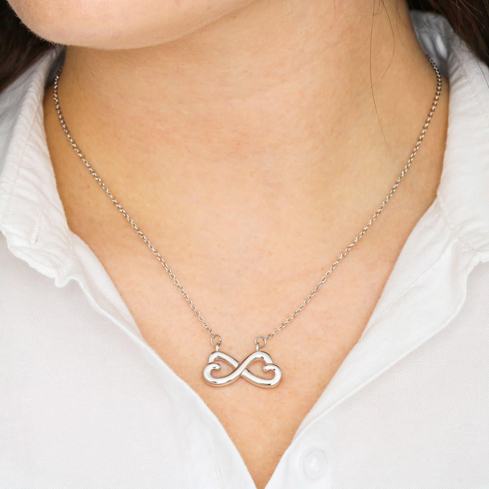 Daughter | Heart Infinity Symbol Pendant Necklace | Gift Idea