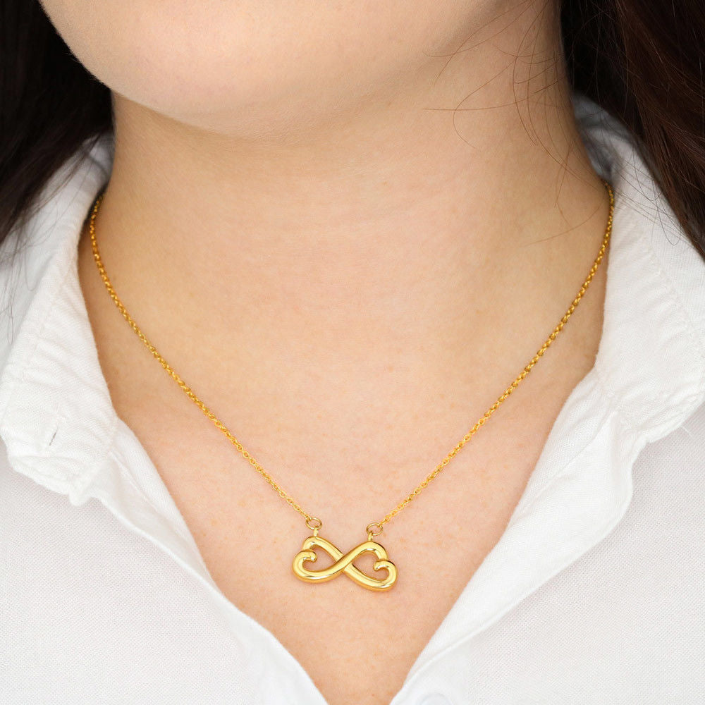 Daughter | Heart Infinity Symbol Pendant Necklace | Gift Idea