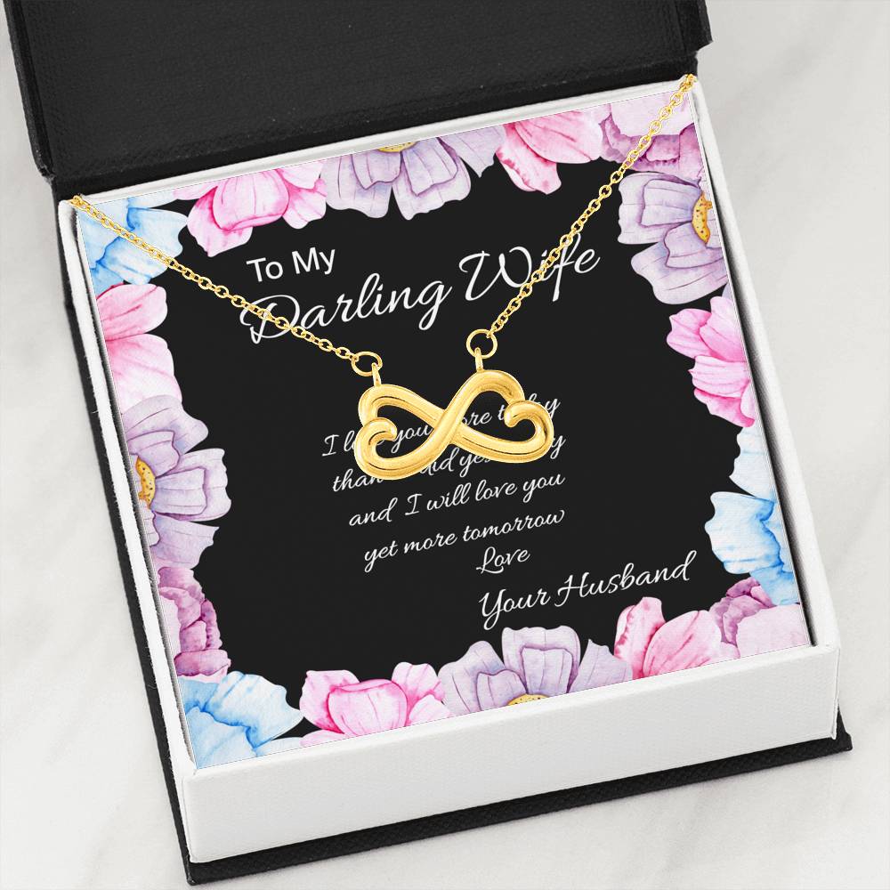Necklace | Infinity Pendant | Darling Wife | Gift for Her