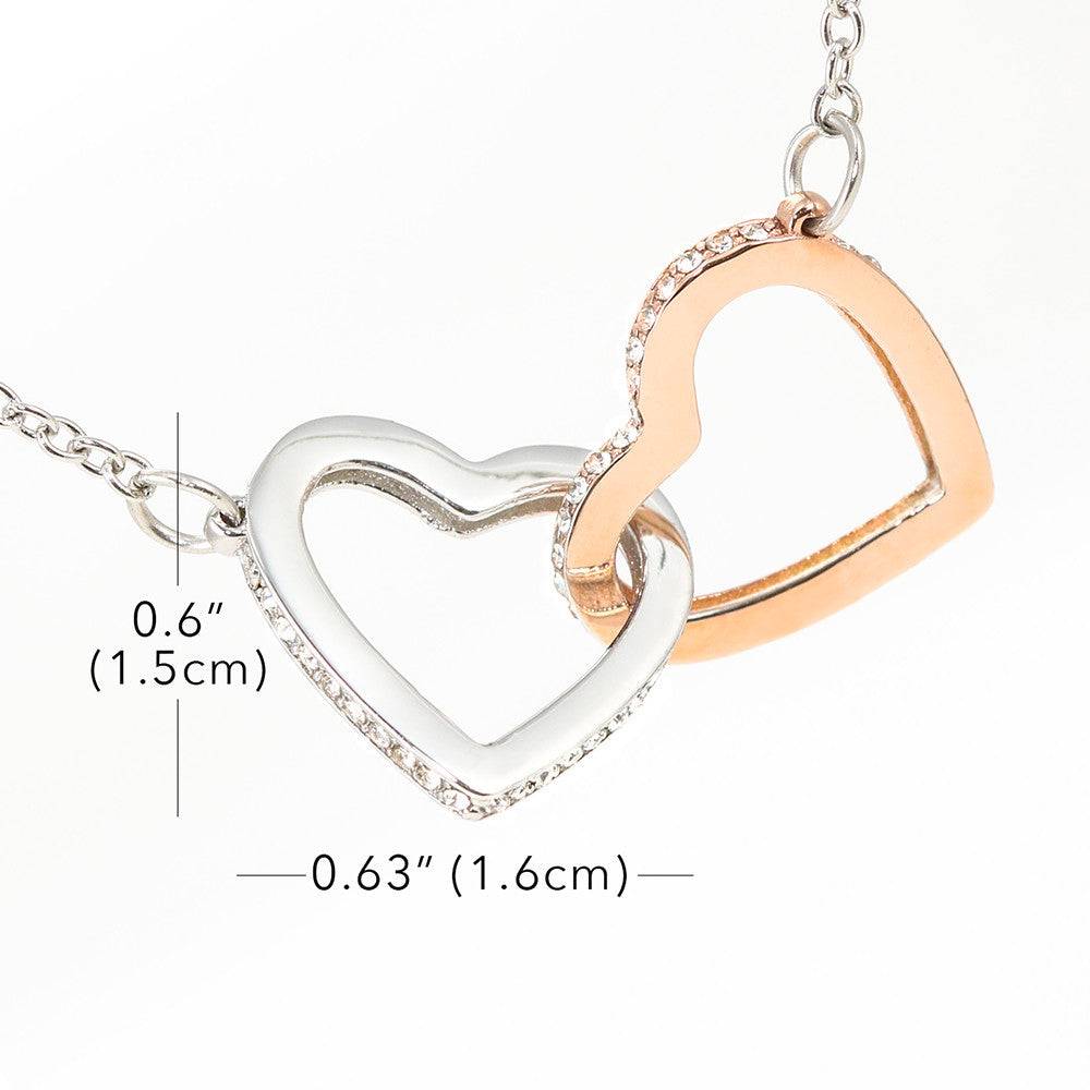 Necklace | Hey Bestie | interlocking Hearts Pendant