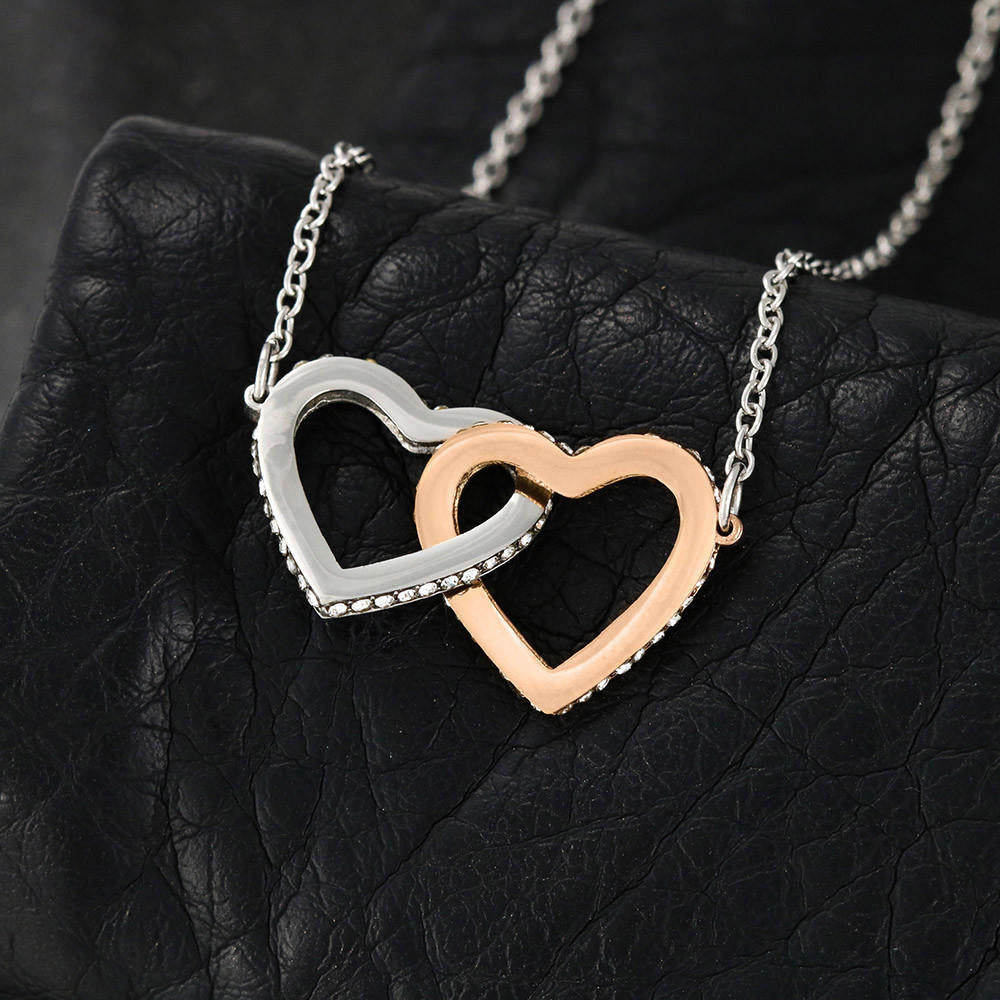 Necklace | Hey Bestie | interlocking Hearts Pendant