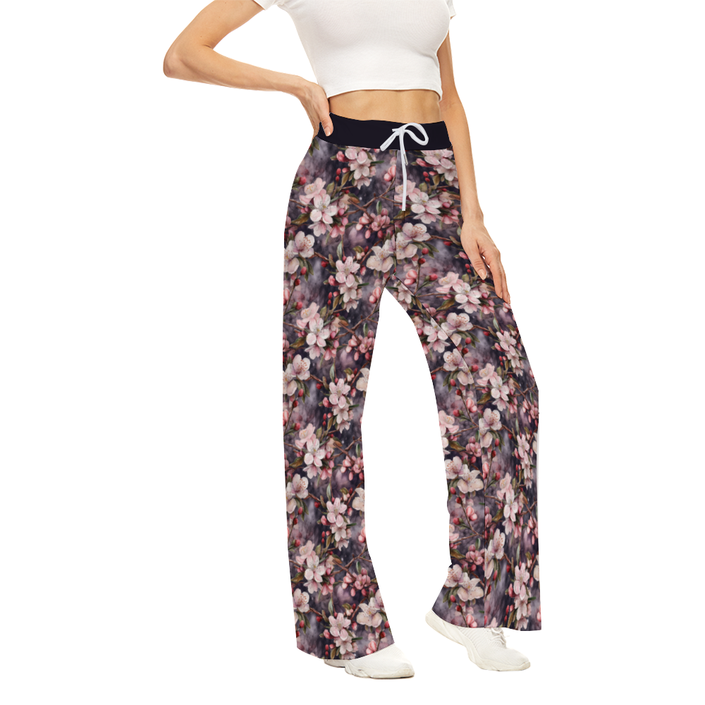 Custom Women Yoga Sweatpants Wide Leg Lounge Pants Joggers Pants