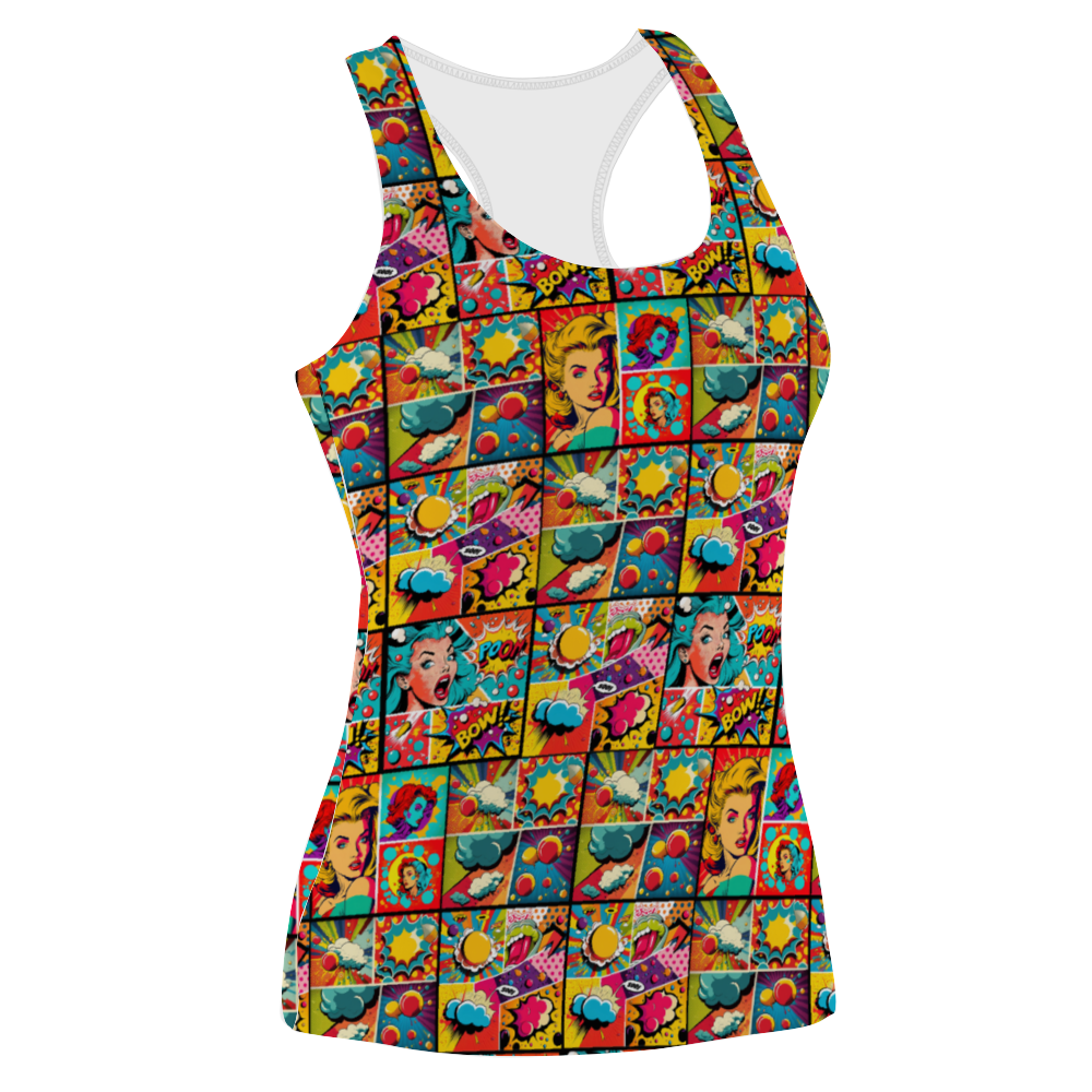 Custom Women's All Over Print Racerback Tank Top