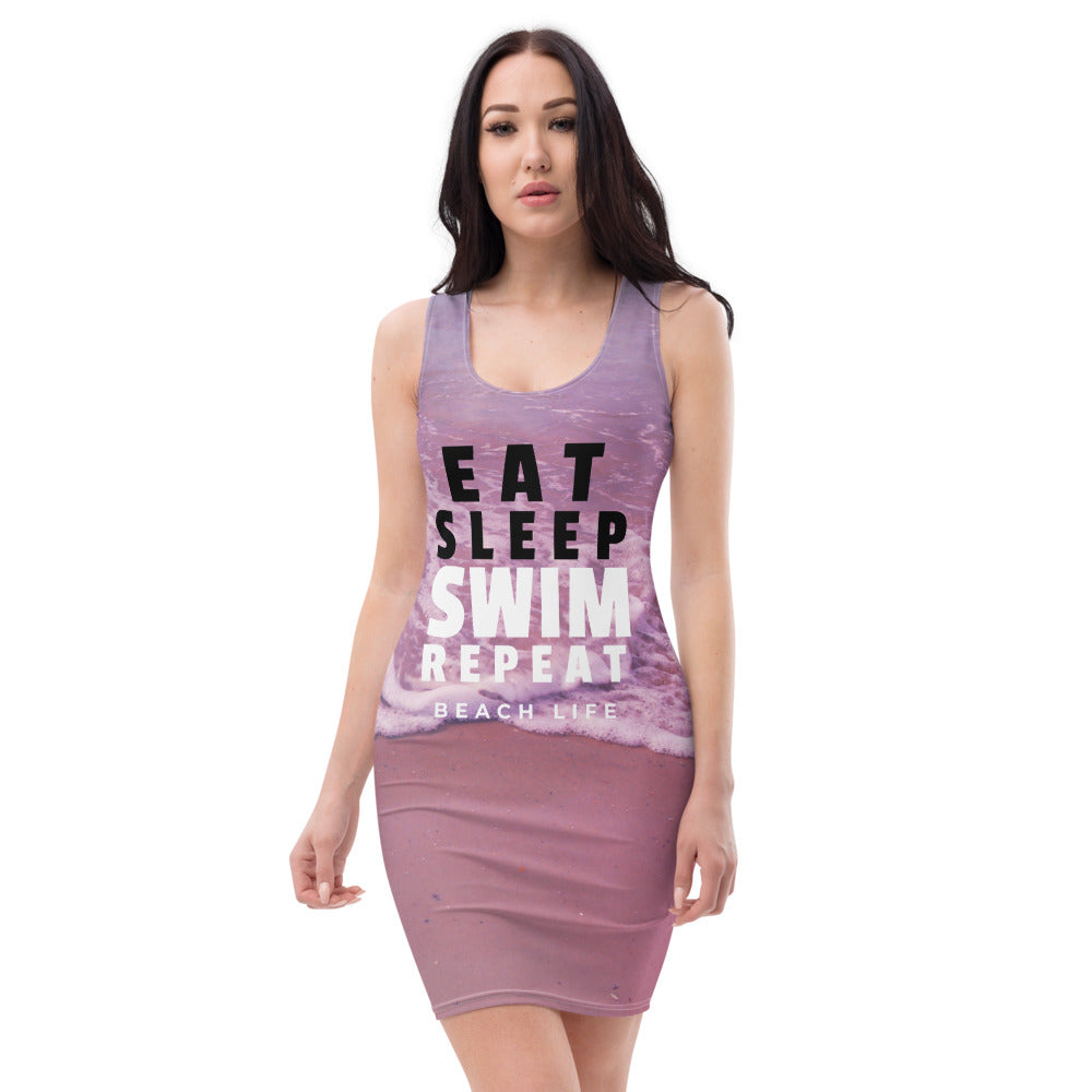 Dress | Bodycon Tank | Beach Life | Sublimation Print
