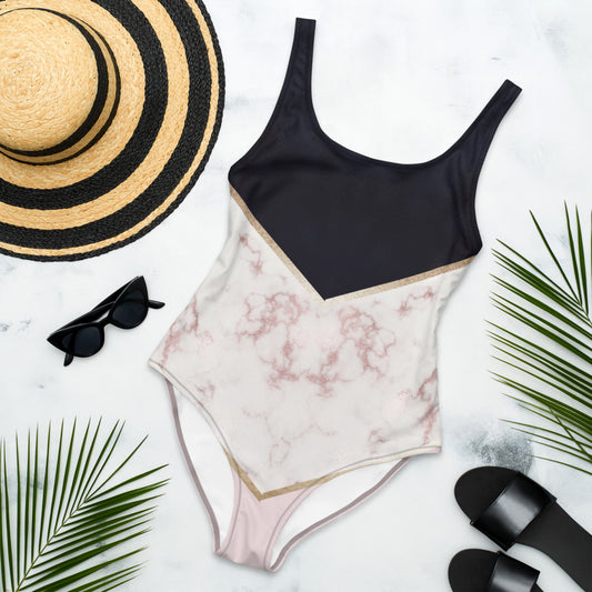Swimsuit | One-Piece | Sublimation Print | Blue Marble