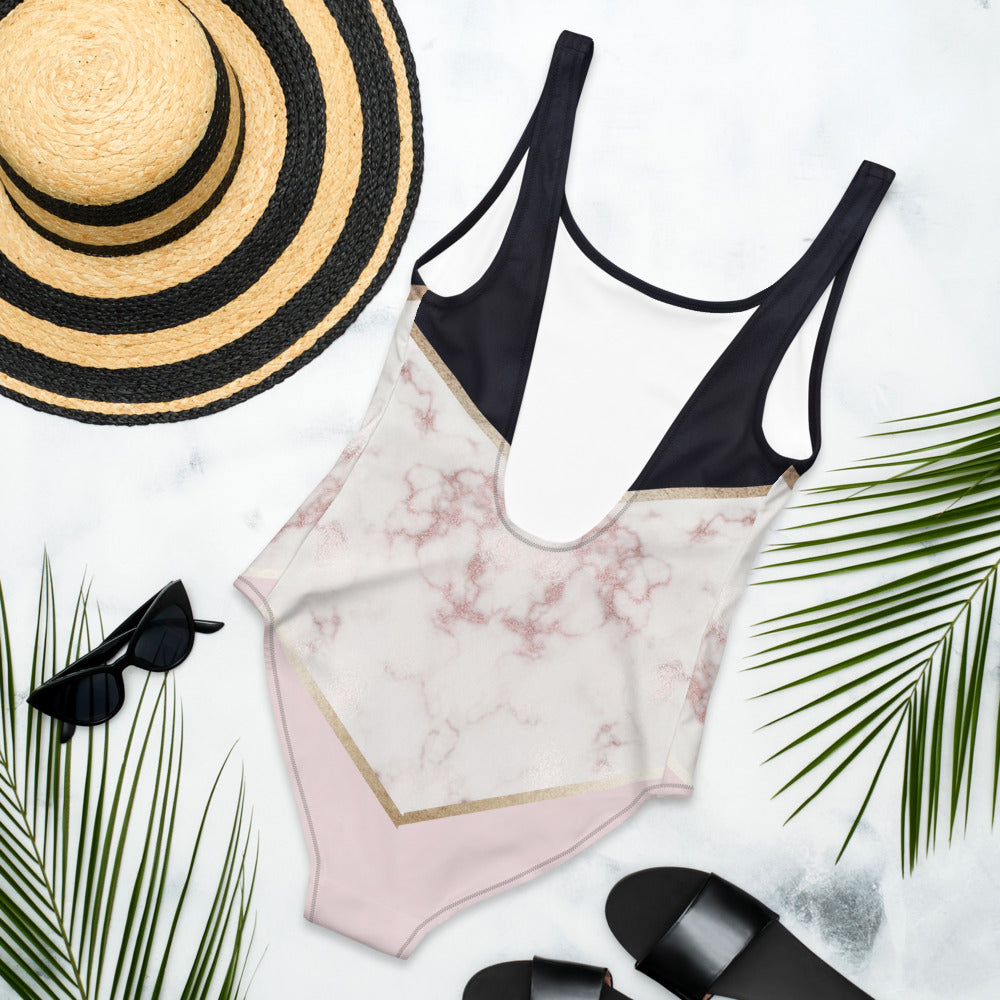 Swimsuit | One-Piece | Sublimation Print | Blue Marble