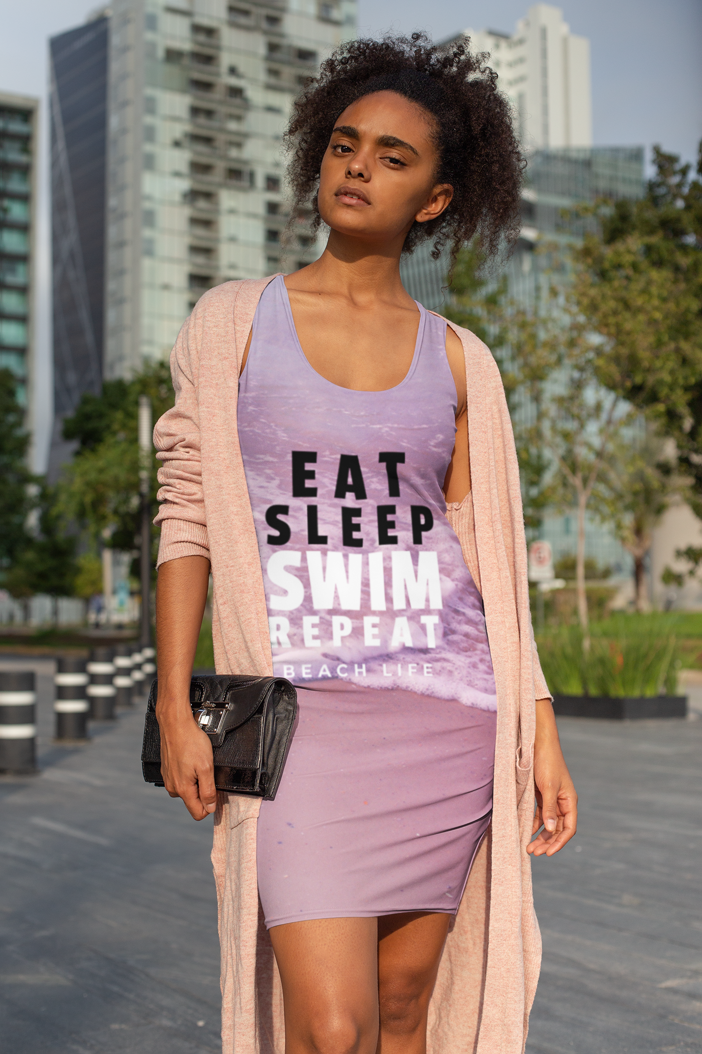 Dress | Bodycon Tank | Beach Life | Sublimation Print