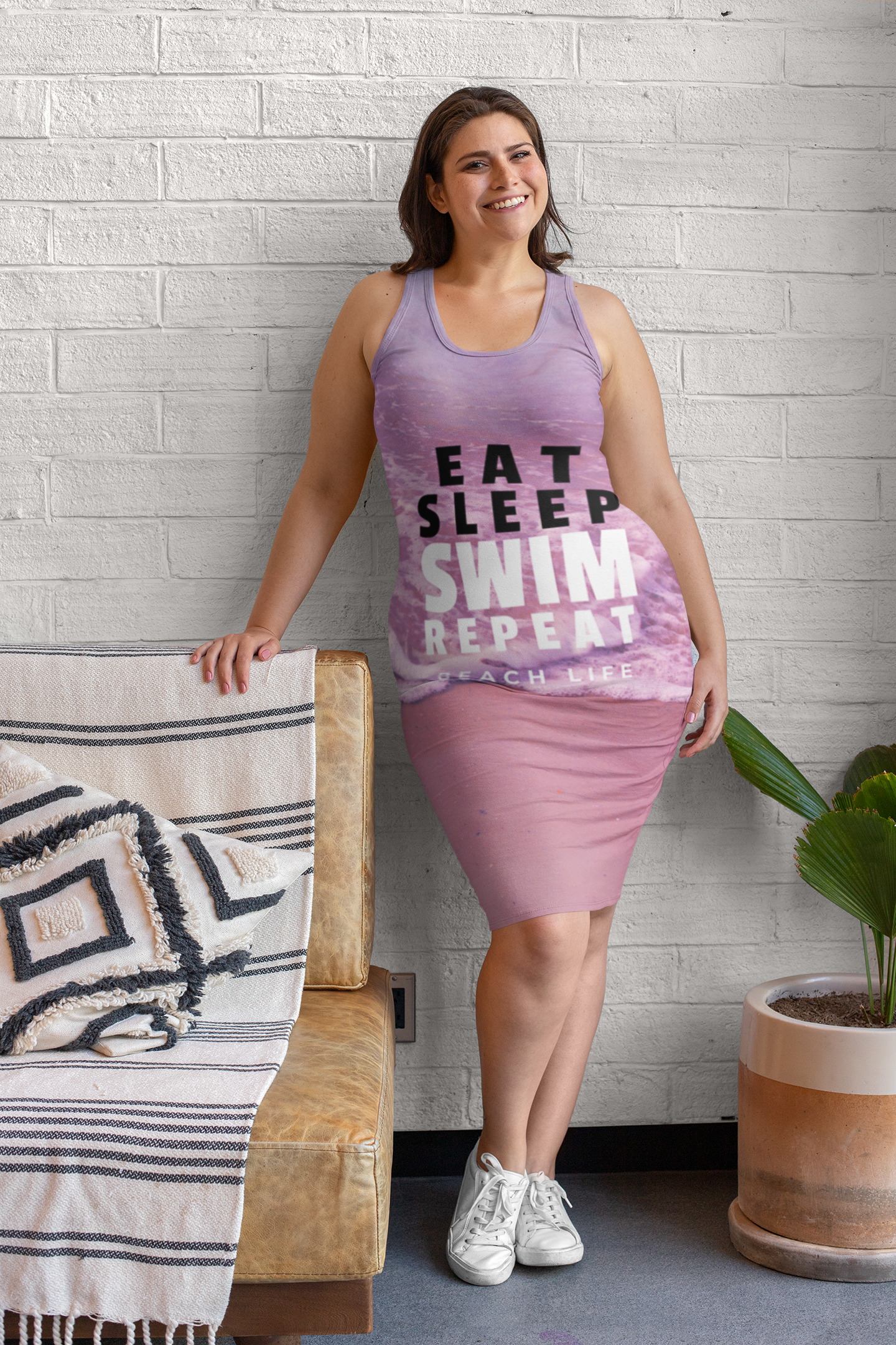 Dress | Bodycon Tank | Beach Life | Sublimation Print