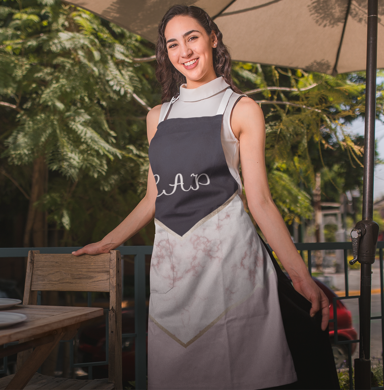 Customise It | Apron | Sublimation Print | Blue Marble