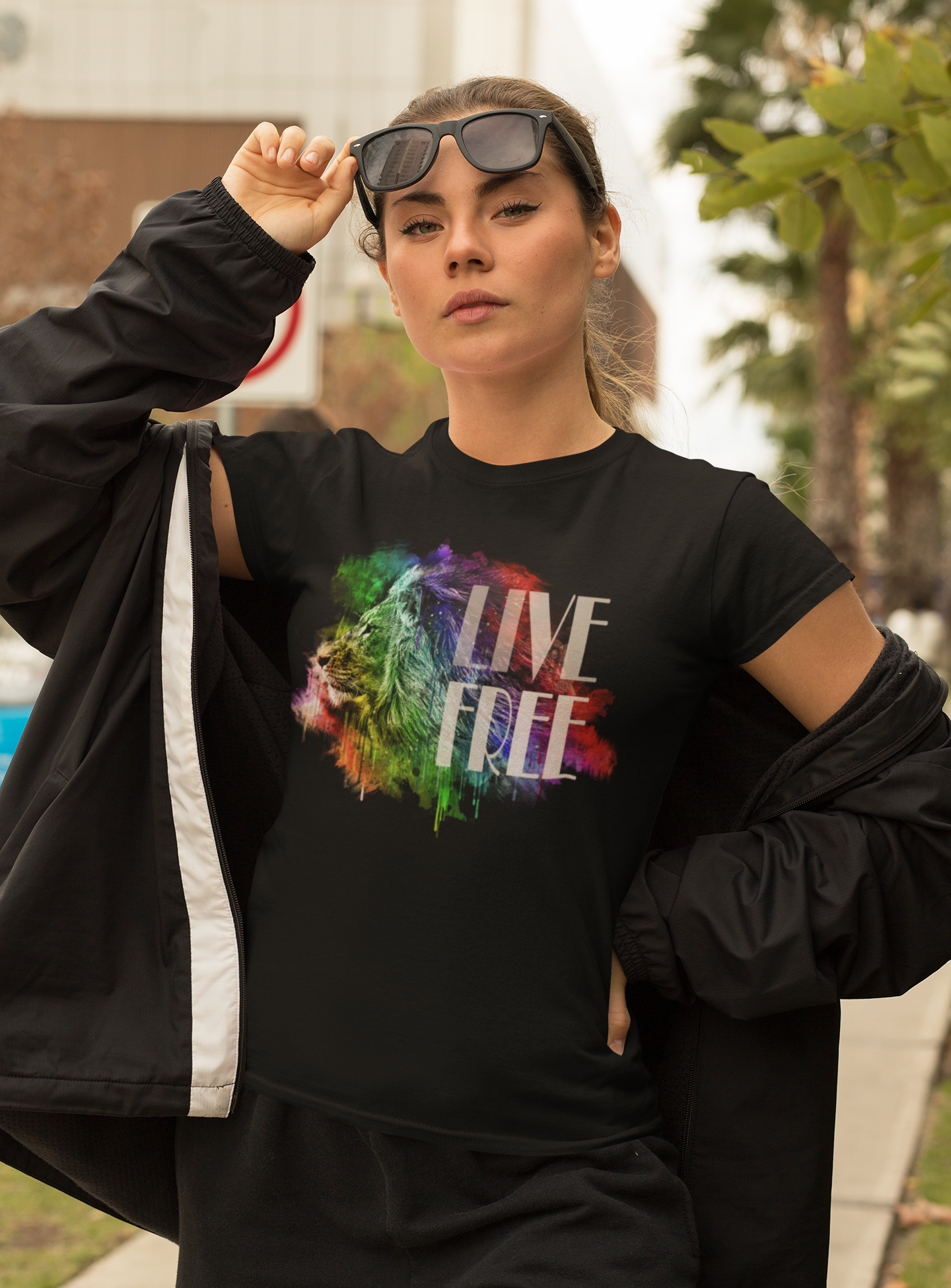 Adult T-Shirt | Classic | Live Free Lion | Unisex