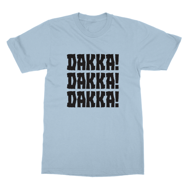 Flat lay Ork Dakka T-Shirt in Light Blue