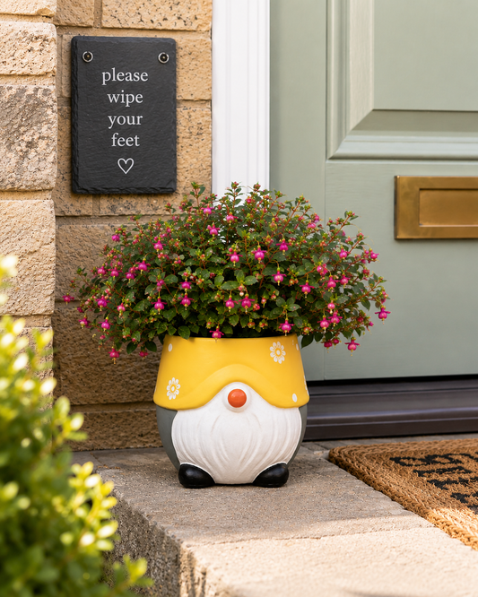 Gnome Planter Pot – Decorative Concrete Plant Pot for Indoor & Outdoor Use