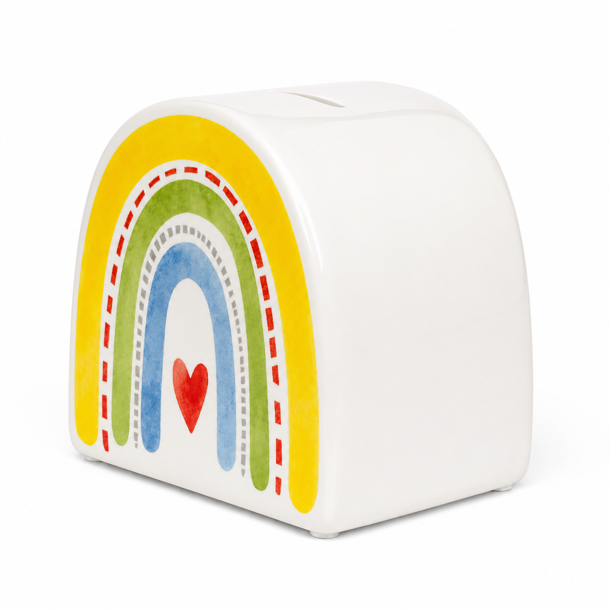 Rainbow Ceramic Money Box – Children’s Rainbow Savings Bank