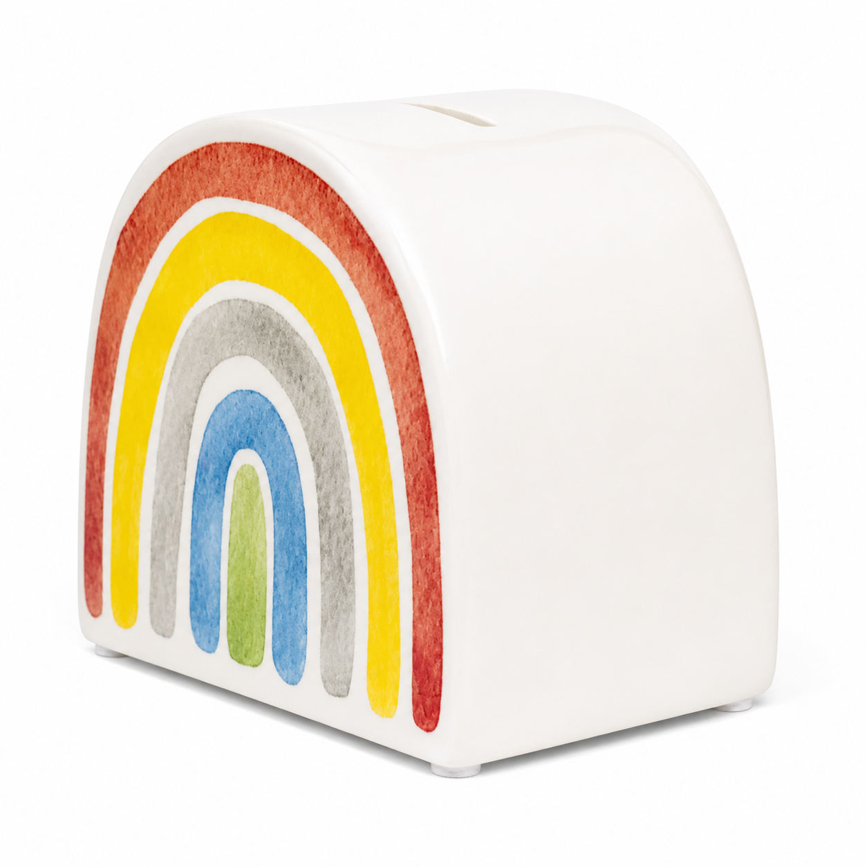 Rainbow Ceramic Money Box – Children’s Rainbow Savings Bank