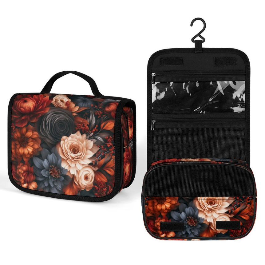 Hanging Travel Wash Bag – Toiletry & Cosmetic Organiser | Choice of Designs