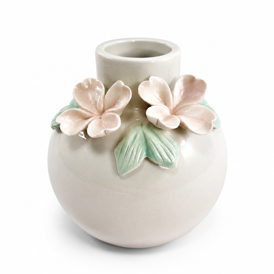 Floral Ceramic Bud Vase