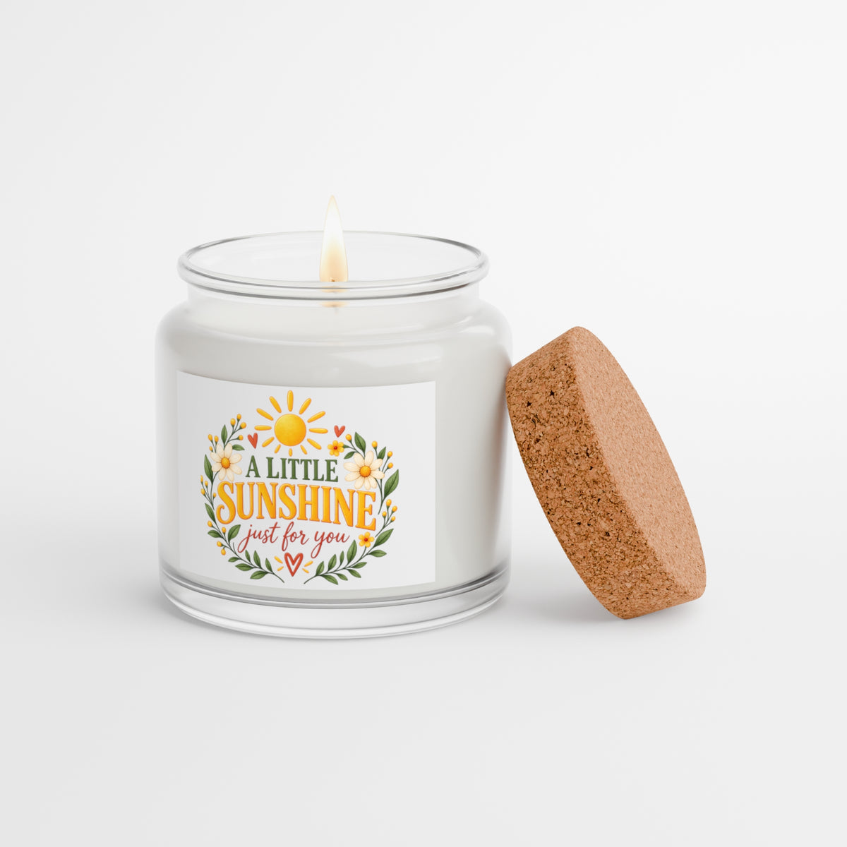 Hello Sunshine Gift Set – Mug, Soy Candle & Crochet Sunflower