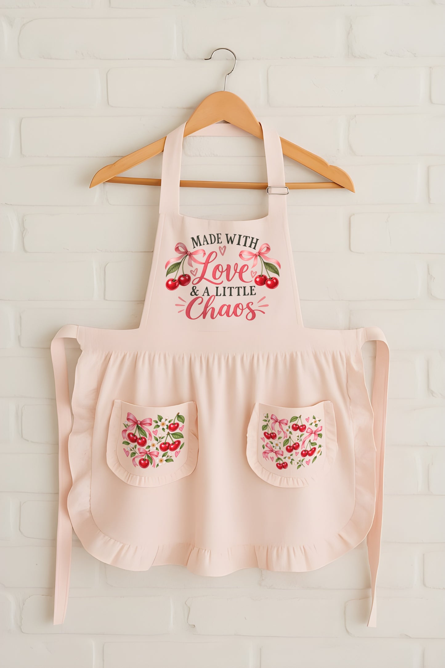 Made With Love & A Little Chaos Ruffled Apron